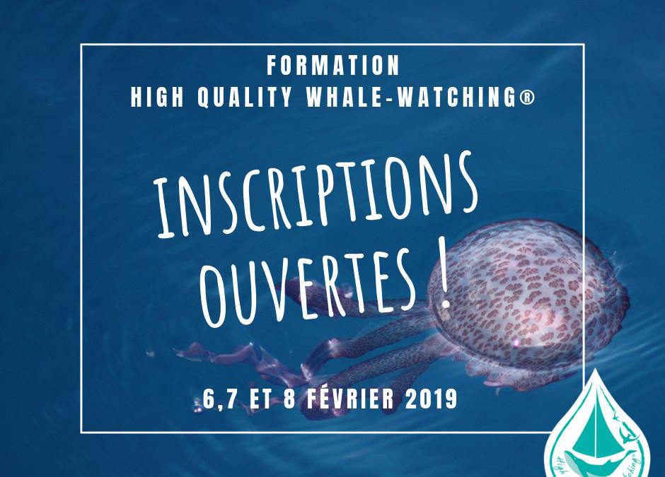 Session de formation High Quality Whale-Watching® 2019